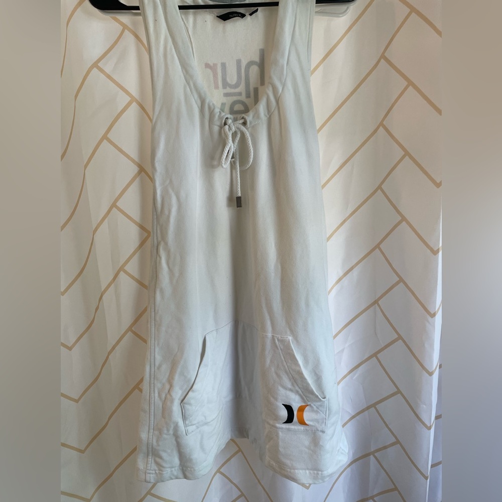 Hurley hoodie dress in white